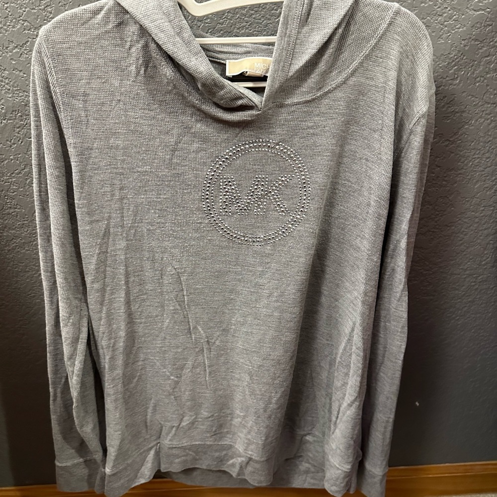 Michael Kors thin hooded shirt
